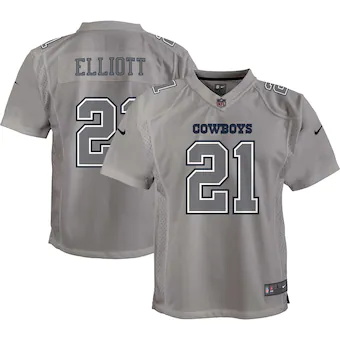 youth nike ezekiel elliott gray dallas cowboys atmosphere g